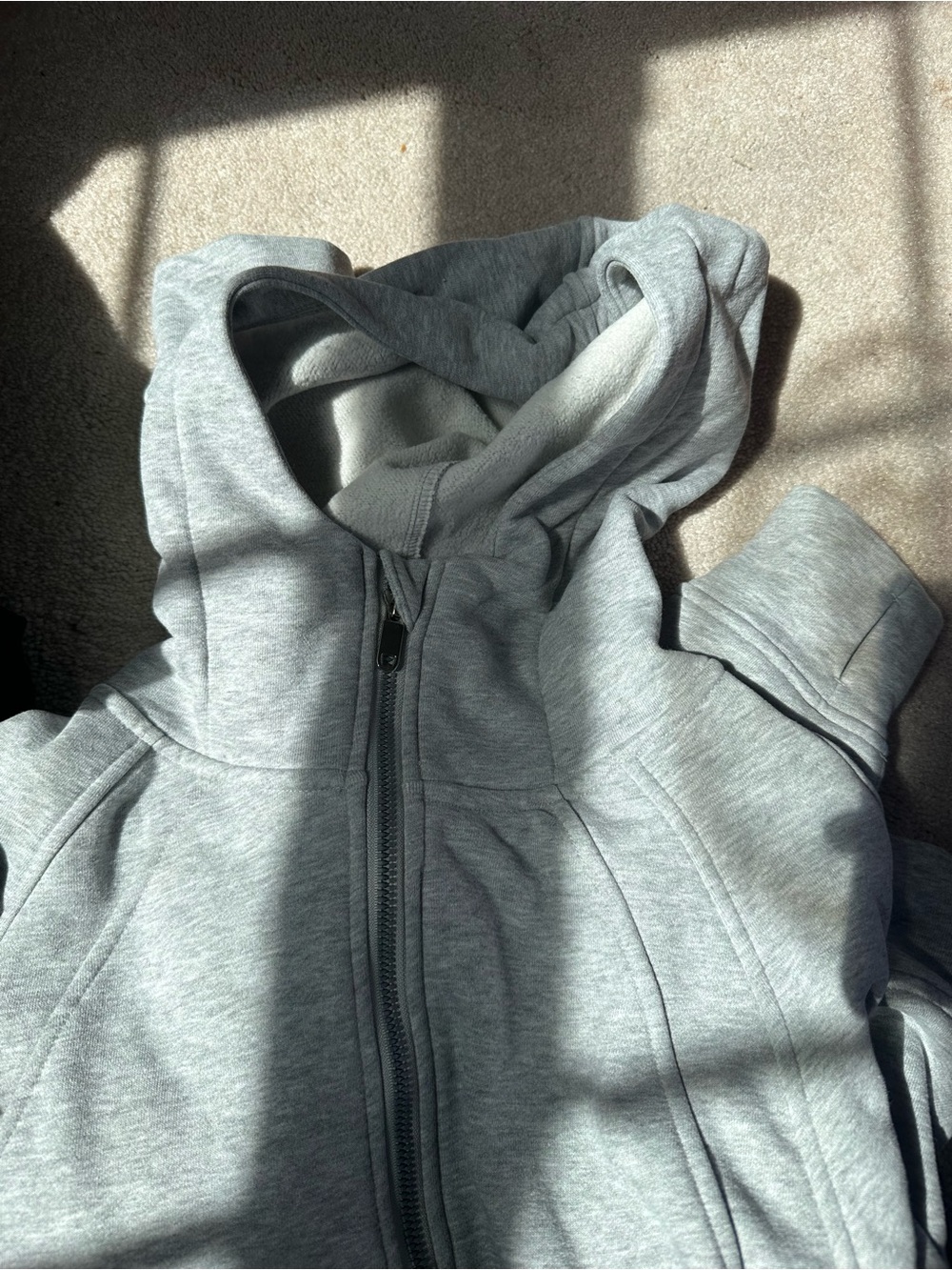 Scuba Grey Hooded Zip-Up Sweatshirt